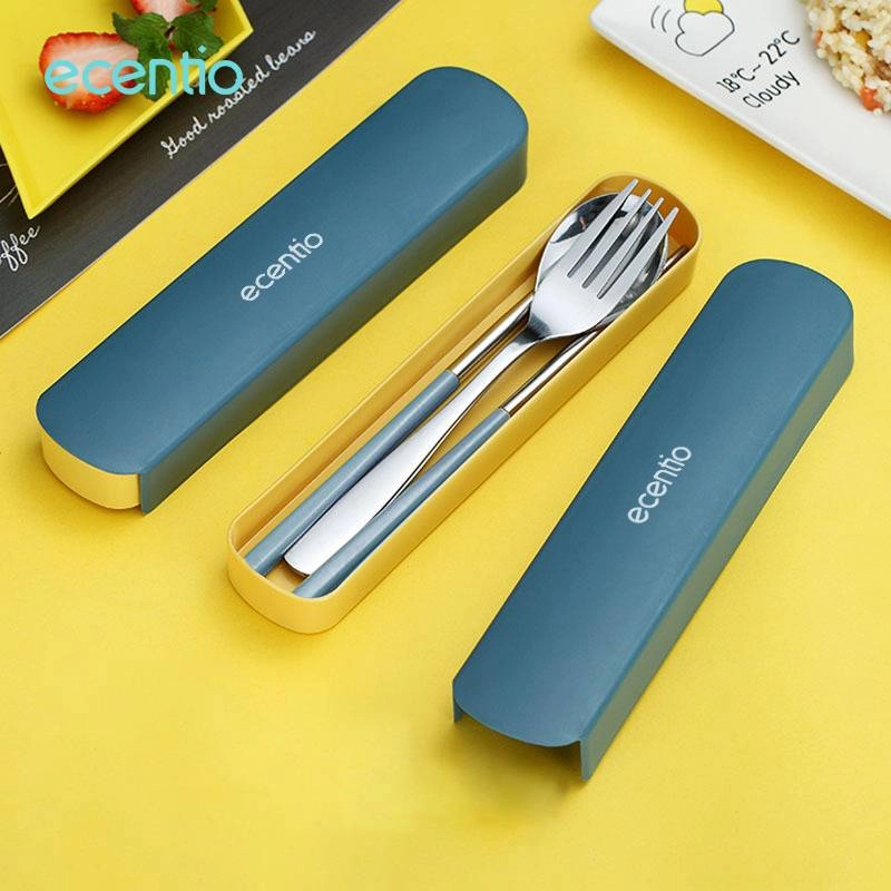 Product image ecentio Stainless Steel Tableware Sets 3PCS  ST3E-8701 20.0*4.5*2.5 Dark Green