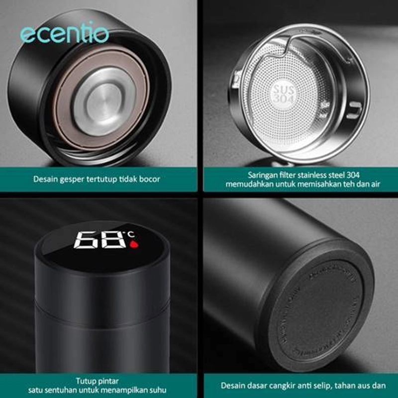 Product image Ecentio Smart Insulation Cup SICE-8301 500 ml Black