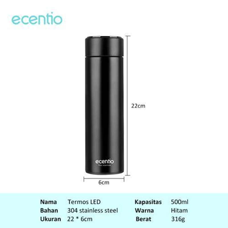 Product image Ecentio Smart Insulation Cup SICE-8301 500 ml Black