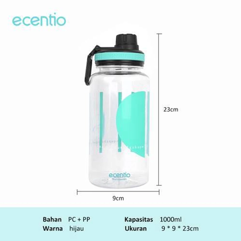 Product image Ecentio Outdoor large capacity sports water cup 1000ml 5058-0201 1000 ml Green