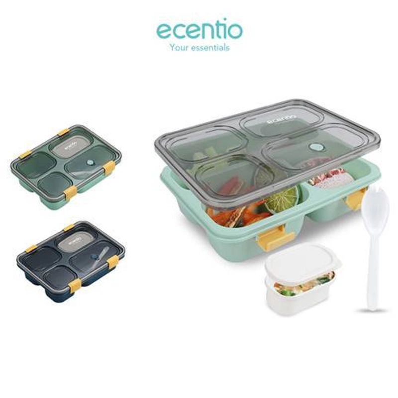 Product image Ecentio 4-Compartment Lunch Box 4LBE-7301 Green 1300ml