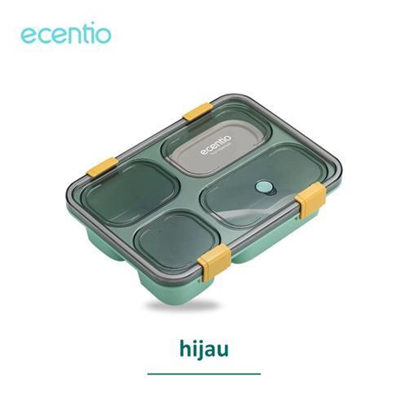 Product image Ecentio 4-Compartment Lunch Box 4LBE-7301 Green 1300ml