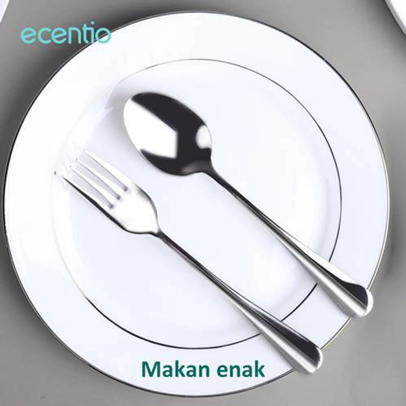 Product image Ecentio Stainless Steel Tableware Sets 2PCS ST3E-8801 20.0*4.5*2.5 Dark Blue