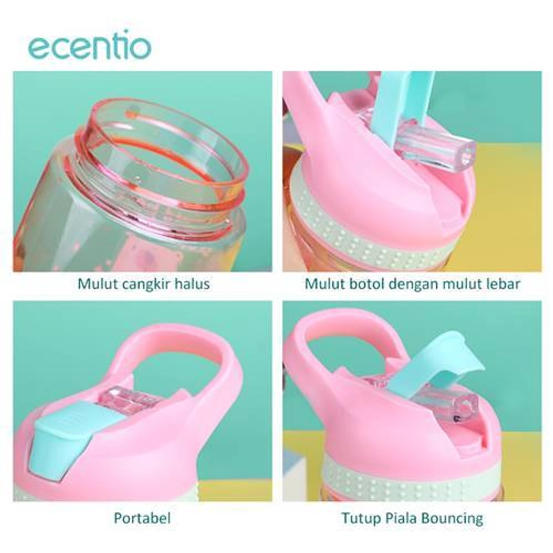 Product image Ecentio Plastic Cups PLCE-8901 450 ml Pink