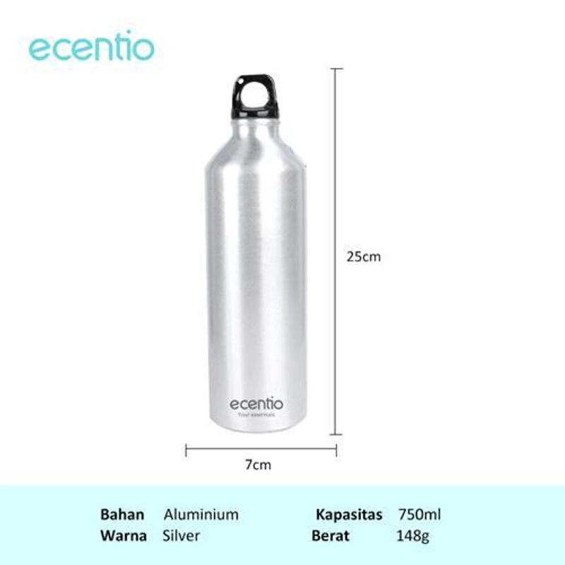 Ecentio Sports Cup Made Of Aluminum SCAF-5901 Black 750ml