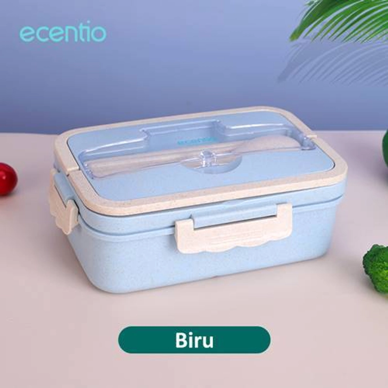 Product image Ecentio - Wheat Straw Lunch Box WLBNE-6201 1000 Ml Blue