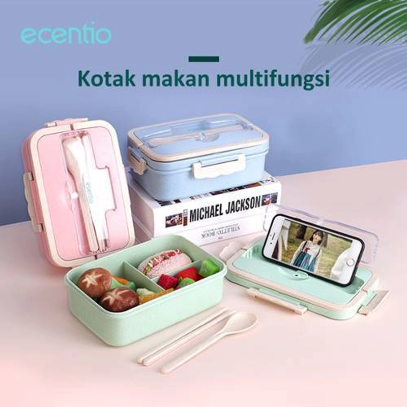 Product image Ecentio - Wheat Straw Lunch Box WLBNE-6201 1000 Ml Blue