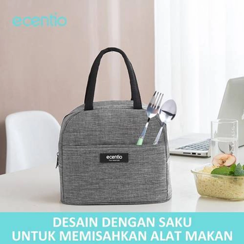 Product image Ecentio Insulated Lunch Bag ILBT-7101 25.0*21.0*13.5 Grey