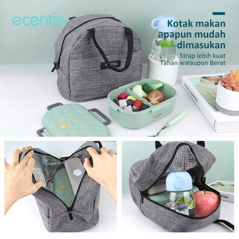 Product image Ecentio Insulated Lunch Bag ILBT-7101 25.0*21.0*13.5 Grey