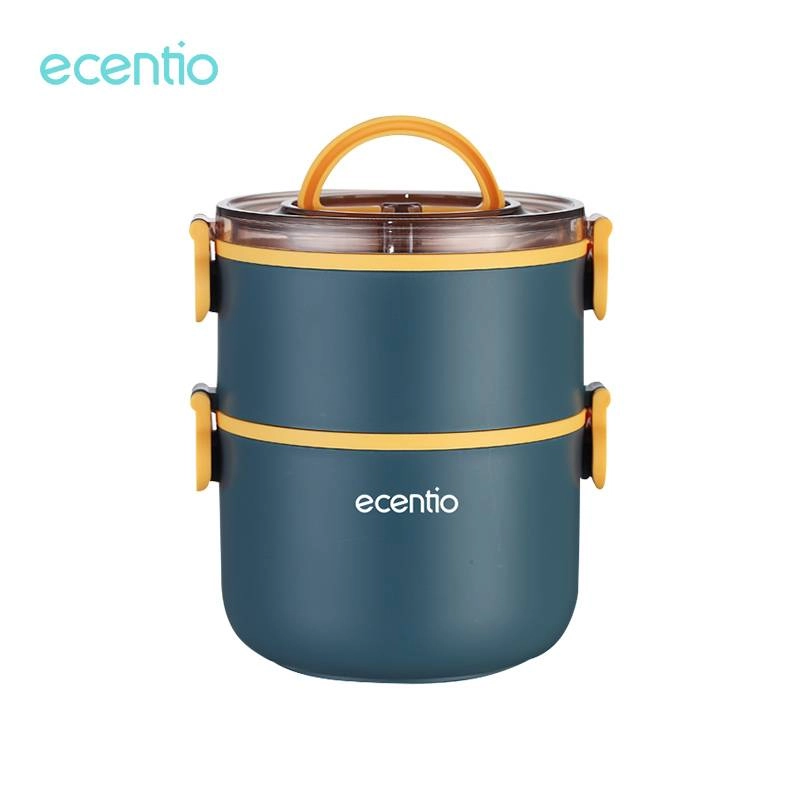 Product image Ecentio Round double lunch box RDLB-0501 1600 ml Blue