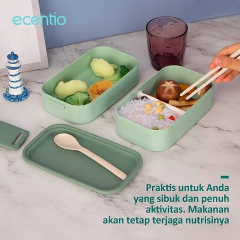 Product image Ecentio Double PP Lunch Box PLBE-3601 1600 mL Blue