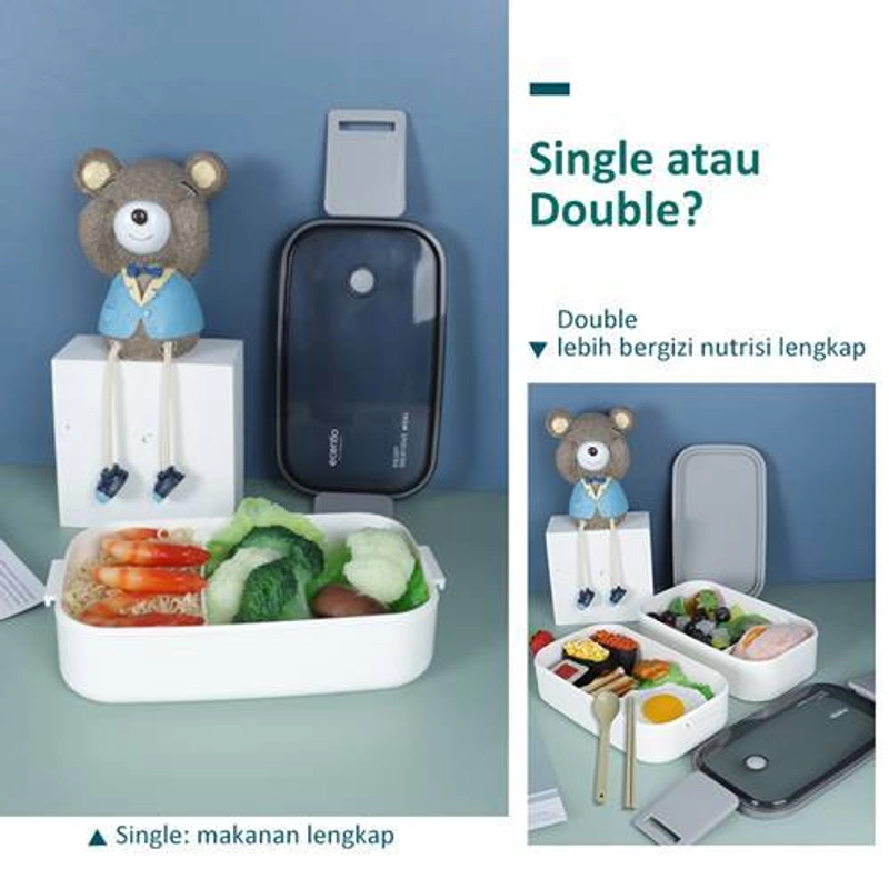 Product image Ecentio Single PP Lunch Box PLBE-3501 800 ml Blue