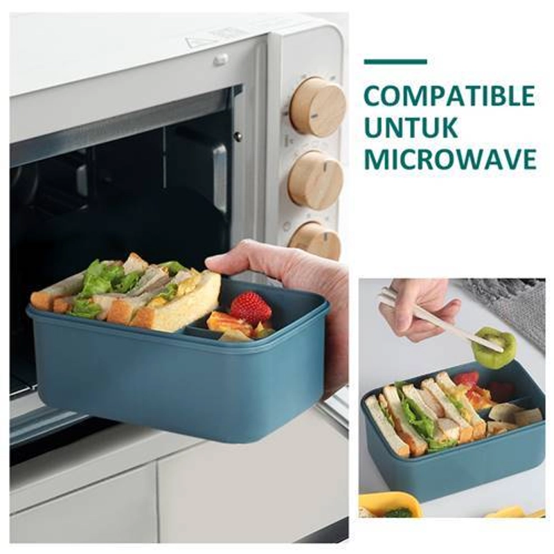 Product image Ecentio Three Compartment Portable Lunch Box PLBE-3301 1500 ml Dark Blue