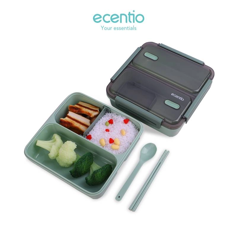 Product image Ecentio Two-piece Tableware Lunch Box TLBF-9301 Green 1100ml