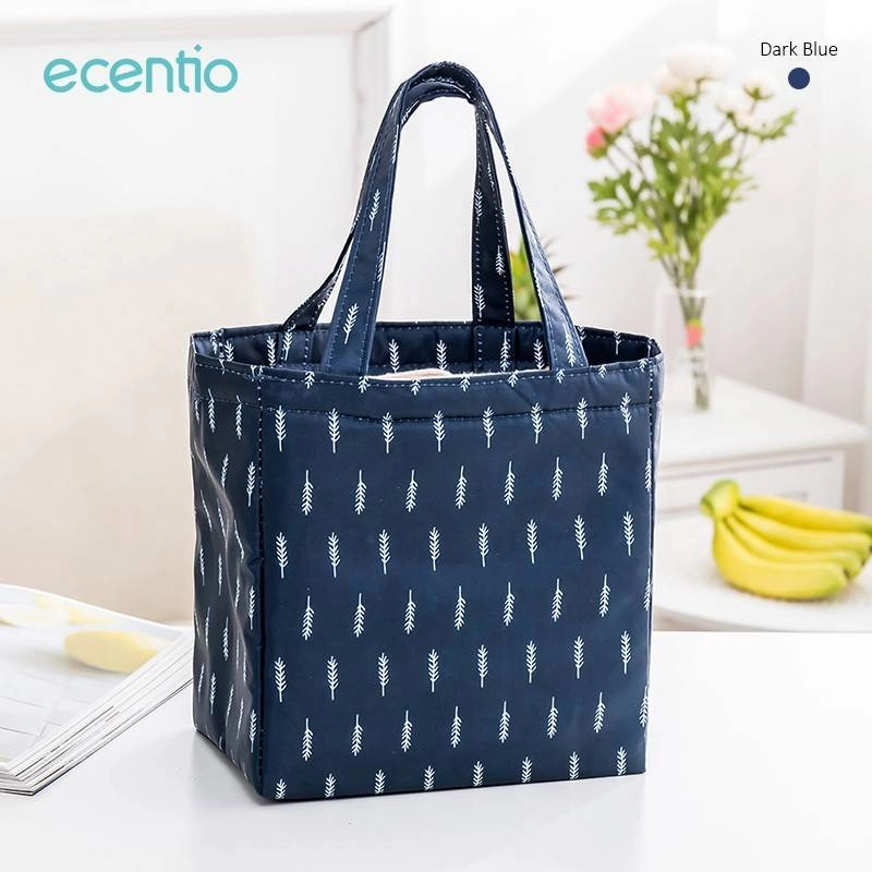 Product image Ecentio Insulated Lunch Bag IILBE-0605 Purplish Blue 23.5 x 19 x 12cm