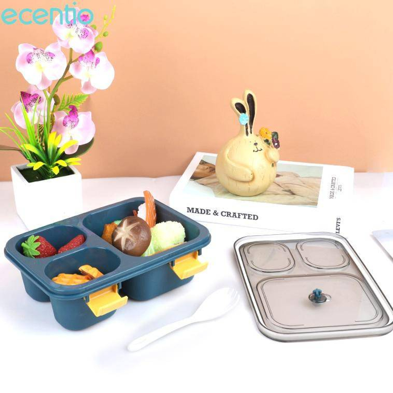 Product image Ecentio 3-Compartment Lunch Box 3LBE-7301 Dark Blue 850ml