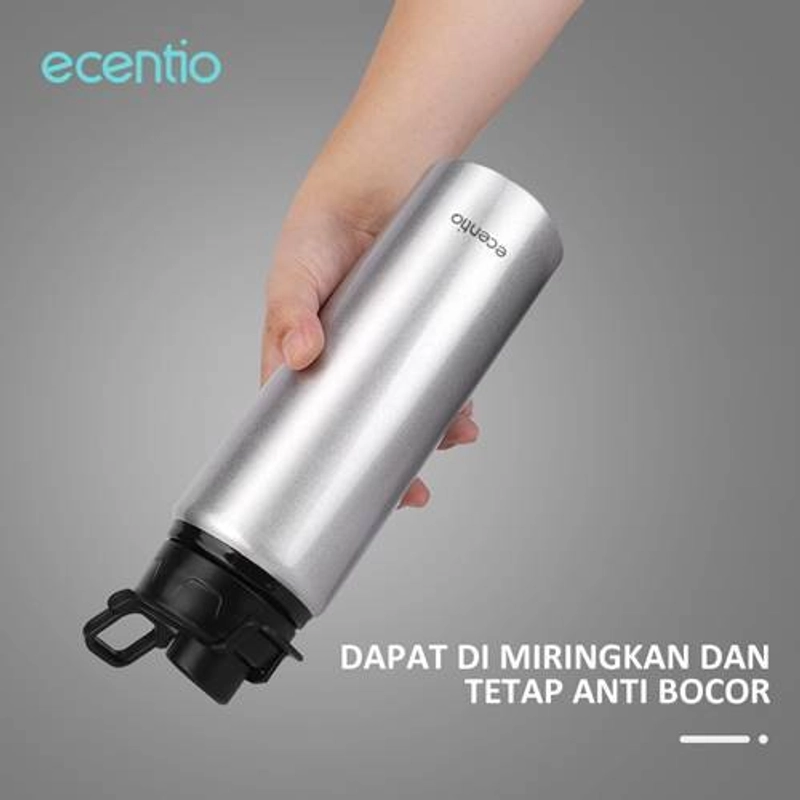 Product image Ecentio Aluminum Water Cup Cold Water Bottle 750 mL Silver