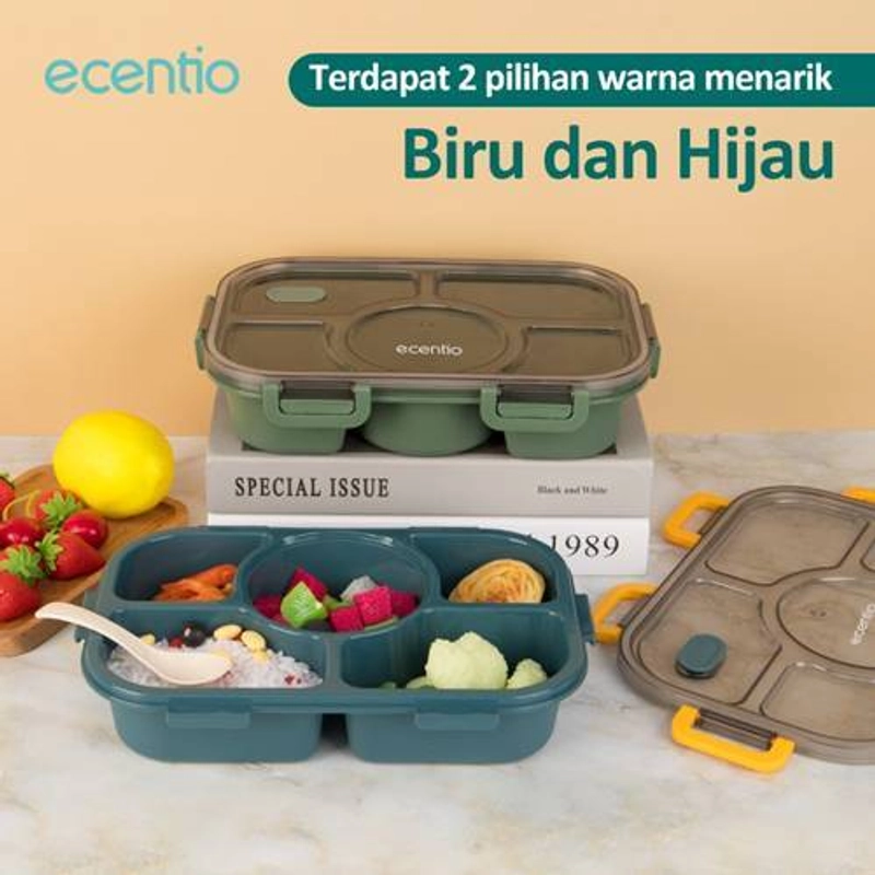 Product image Ecentio Five-Compartment One-Layer Lunch Box 1400 ml Blue