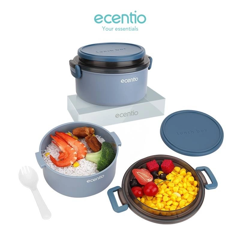 Product image Ecentio Double Layer Lunch Box Blue 1300 ml