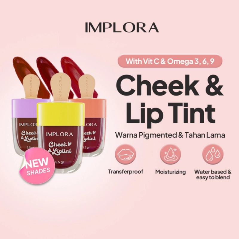 Product image ELYSIA - IMPLORA Cheek & Lip Tint Ice Cream 5ml 03-Candy Apple