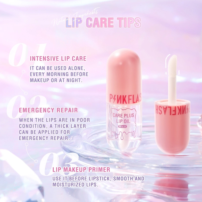 Product image ELYSIA - PINKFLASH PF-L12 LIP CARE PLUS LIP OIL 4ml Lio Oil
