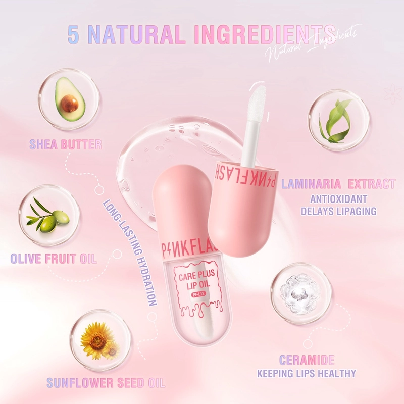 Product image ELYSIA - PINKFLASH PF-L12 LIP CARE PLUS LIP OIL 4ml Lio Oil