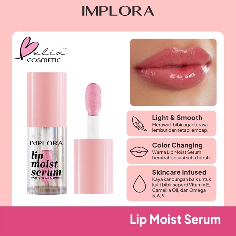 Product image ELYSIA - IMPLORA Lip Moist Series Essence Serum Lip Oil Perawatan Bibir BPOM 2.85ml Lip Moist Serum