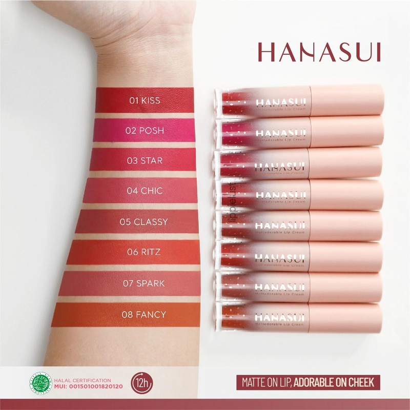 Product image ELYSIA - HANASUI MATTEDORABLE LIP CREAM - BIBIR & BLUSH ON - LIP & CHEEK 4gr 03 Star