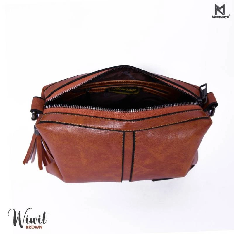 Product image Fashopid - TAS SELEMPANG WANITA WIWIT BY MOONZAYA ORIGINAL Allsize Brown