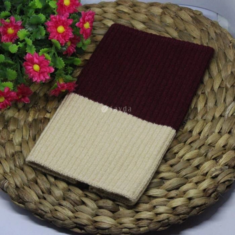 Product image Fayda - Inner Bandana Rajut 2 In 1 16 X 18 Cm Maroon Cream