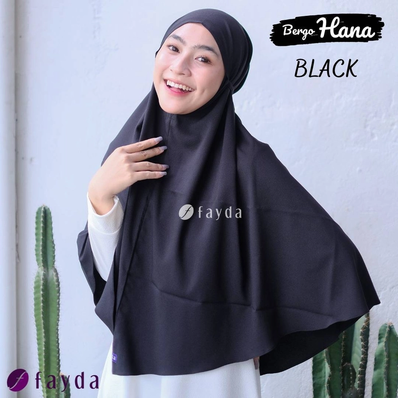 Product image Fayda - Bergo Tali Hana M All Size Black