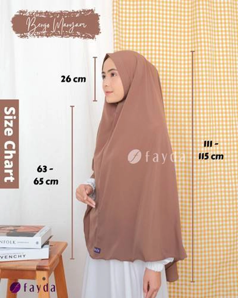 Product image Fayda - Bergo Maryam All Size Black