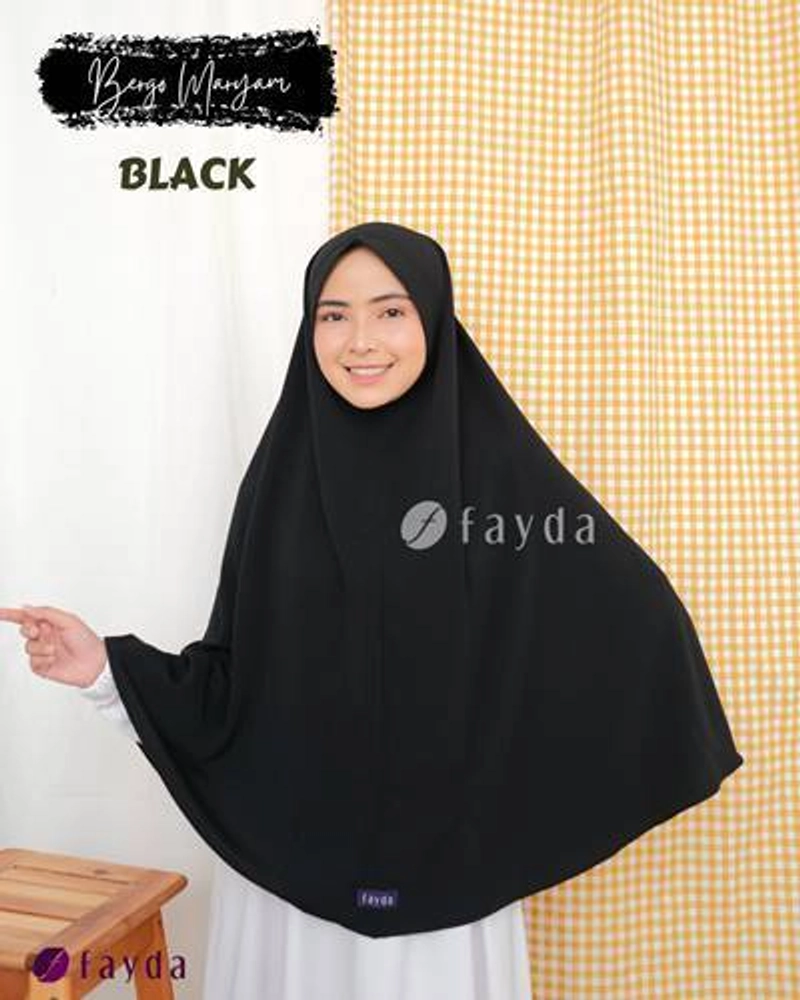 Product image Fayda - Bergo Maryam All Size Black