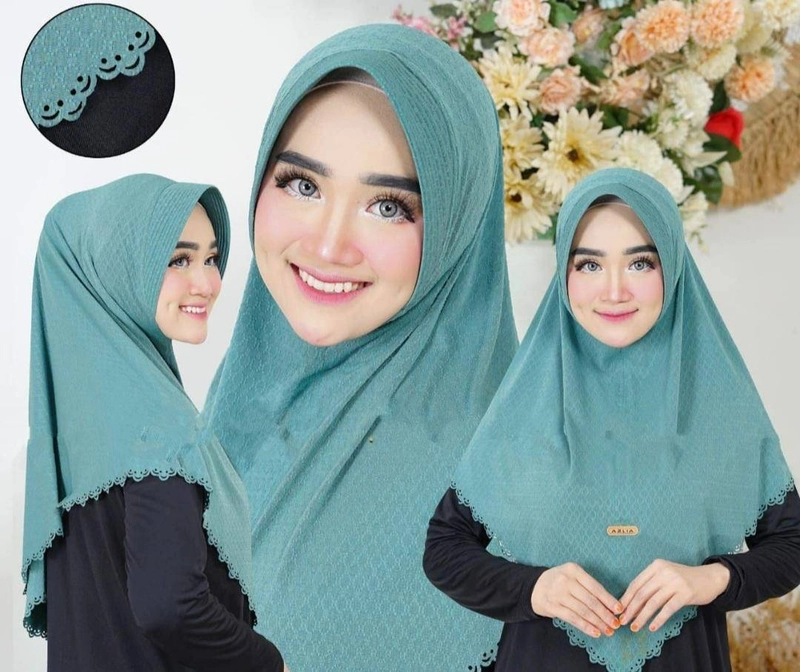 Product image Fisky Collection - Hijab Instant Azlia Laser Strada Premium All Size Milo
