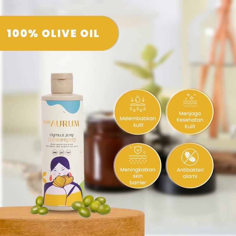 Product image Flos Aurum - Castile Soap Clear Breeze 250ml Clear Breeze