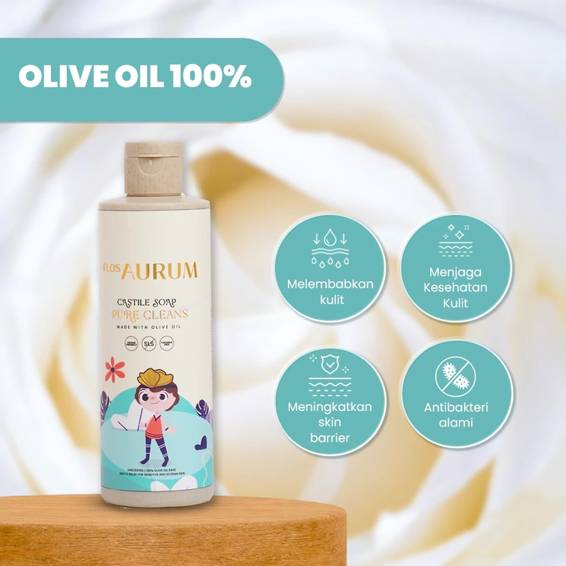 Product image Flos Aurum - Castile Soap Unscented 250ml Unscented