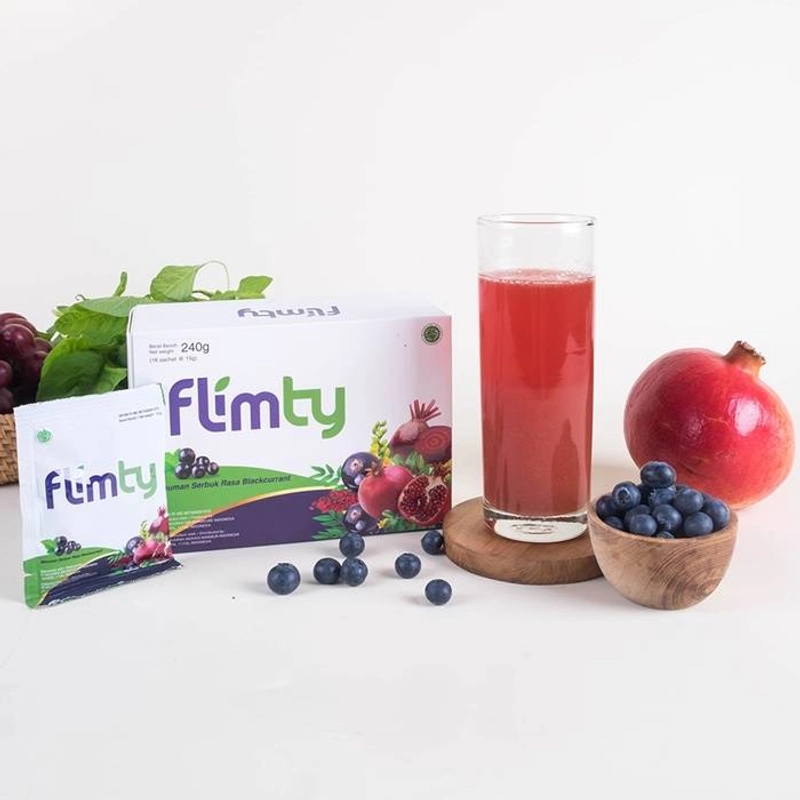 Product image Flimty Malang - Fiber BPOM 7 Sachet Raspberry