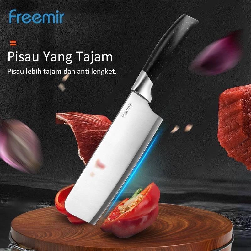 Product image Freemir Surabaya - Knife 4pcs/Set With Sprinkle Handle 4 In 1 Silver