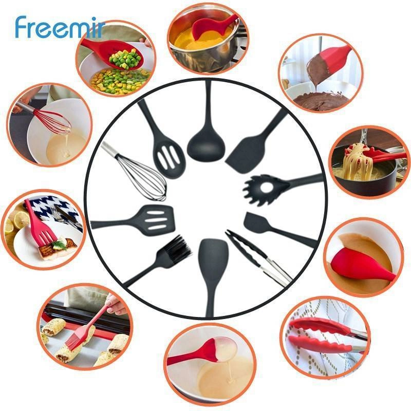 Product image freemir Silicone five-piece set SFPF-2301 7 x 7 x 28.5cm Black