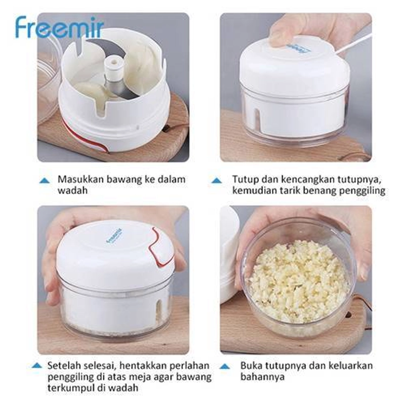 Product image freemir Mini Garlic Chopper MGCF-4001 8.3 x 7cm White