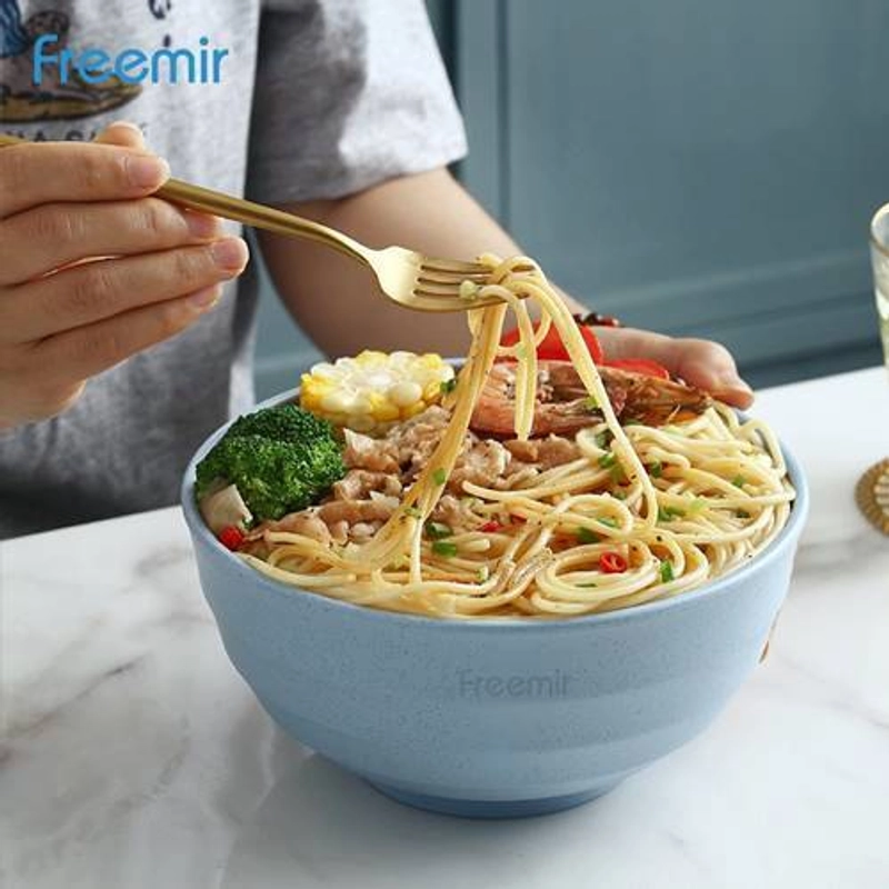 Product image Freemir - Wheat Straw Bowls 4PCS WSBF-8301 15 x 6.5 x 8 cm Mixed Color