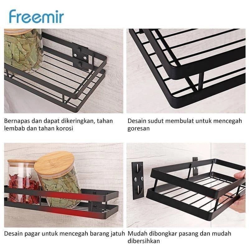 Product image Freemir Wall Storage Rack 50cm WSRF-5001 50 x 12.5 x 5 cm Black