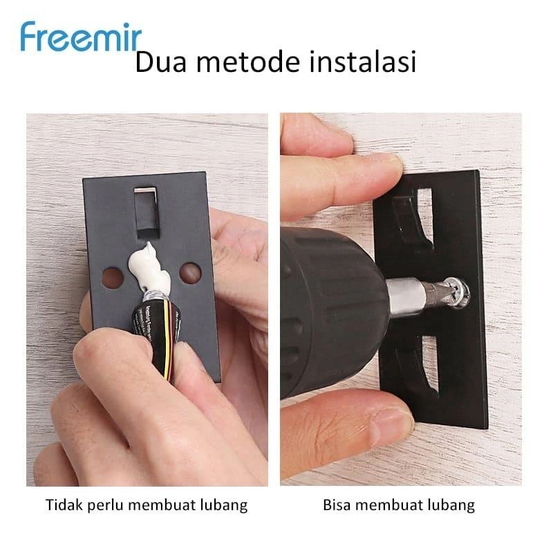 Product image Freemir Wall Storage Rack 50cm WSRF-5001 50 x 12.5 x 5 cm Black