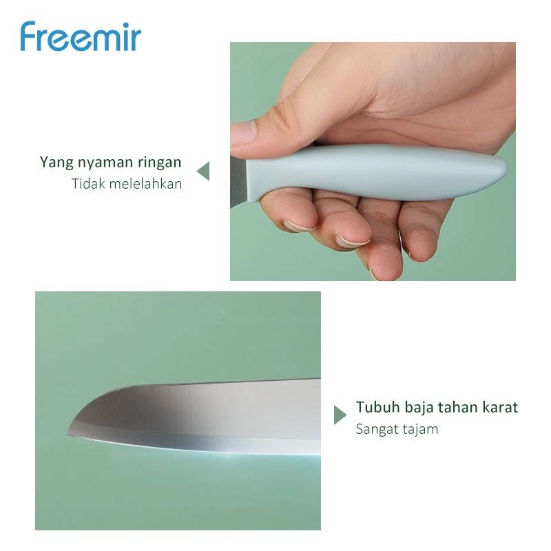 Product image Freemir Fruit Knives 5pcs/set 20 x 30 x 1.5cm Green