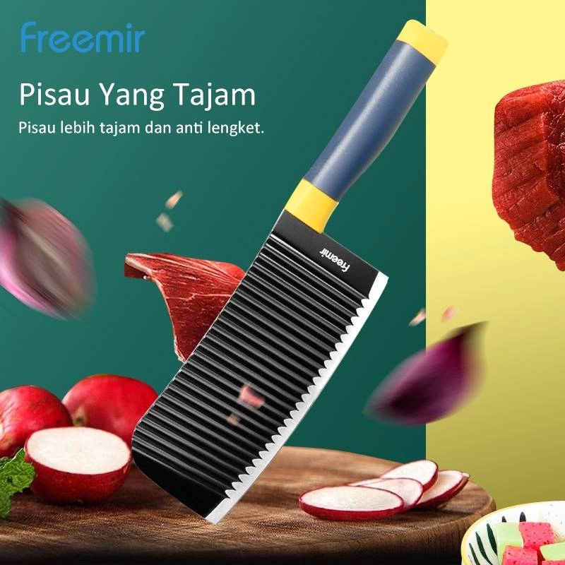Product image Freemir Corrugated Knife 4-Piece/Set-Black Set 4 Pcs