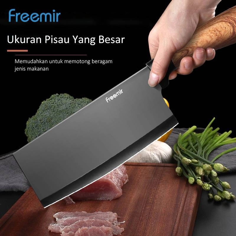 Product image Freemir Knife 3pcs/Set Wood Grain Handle 3 in 1 Black