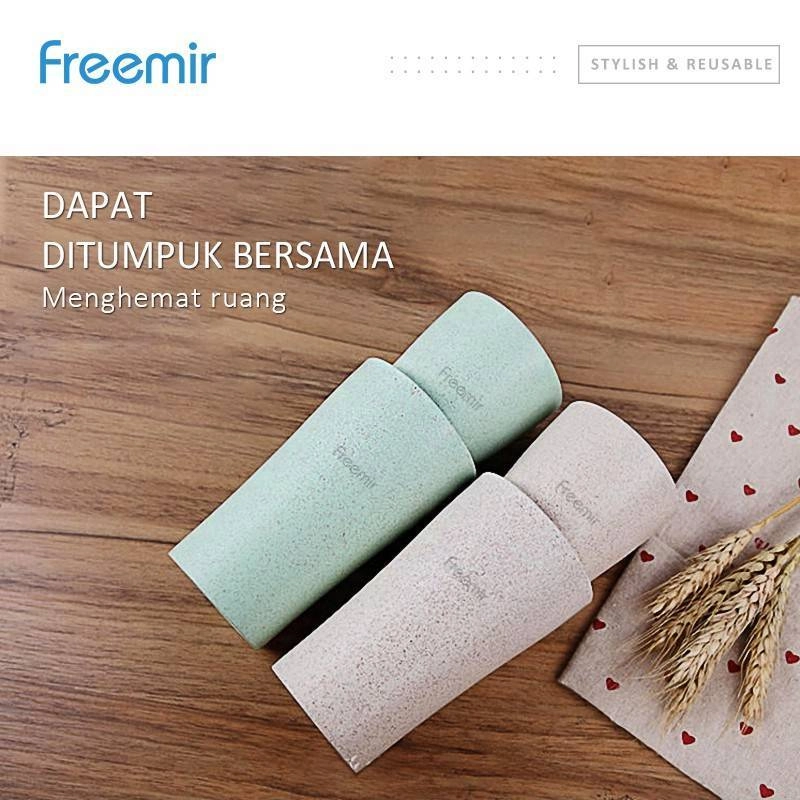 Product image Freemir Wheat Straw Cup 4PCS SC4F-6301 190 ml Mixed Color