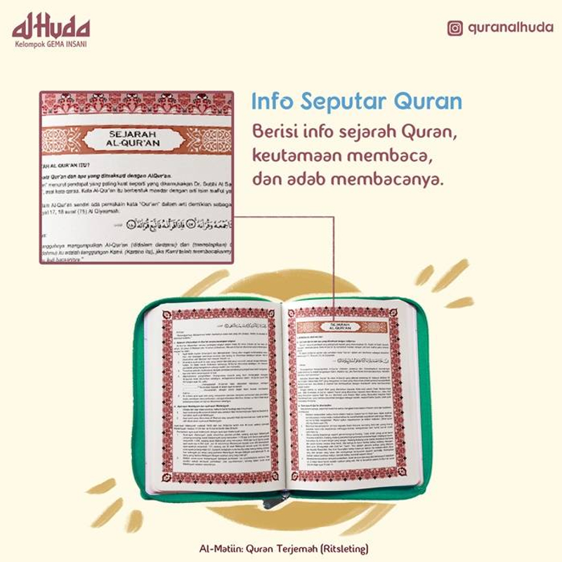 Product image Gema Insani - Al Mattin Al Quran terjemah kecil RES 10.5 x14.8 cm