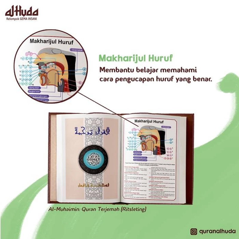 Product image Gema Insani - Al Muhaimin: Al Qur`an Terjemah 2 warna kecil RES 10.5 x 14.5 cm