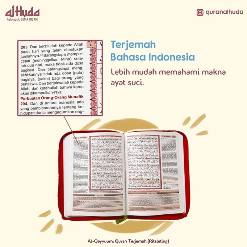 Product image Gema Insani - Al Qayyum Al Quran Terjemah Sedang RES 20.5 x 14.5 cm